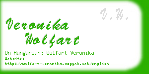 veronika wolfart business card
